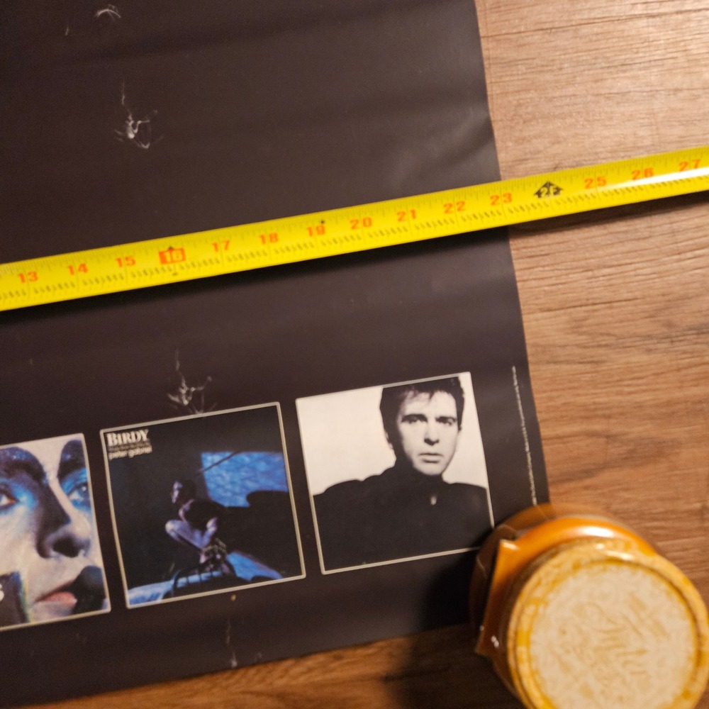 Peter Gabriel Vintage 1986 Promo Tour Poster 23x35 The David Geffen Company - Picture 5 of 5